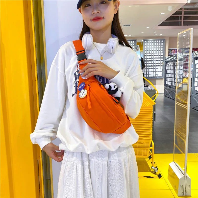 Fashion Waist Bag Adjustable Crossbody Belt Bag for Running Hiking and Travel Fanny Pack Waterproof Crossbody Backpack