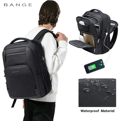 Fashion Waterpoor Resistant Business Backpack Men Travel Notebook Laptop Backpack Bags 15.6 inch Male Mochila Teen