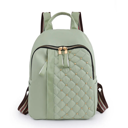 Fashion Waterproof Backpacks Women High Quality Nylon Backpack Female   Travel Back Bag Rivet School Bags for Girls Shoulder Bag