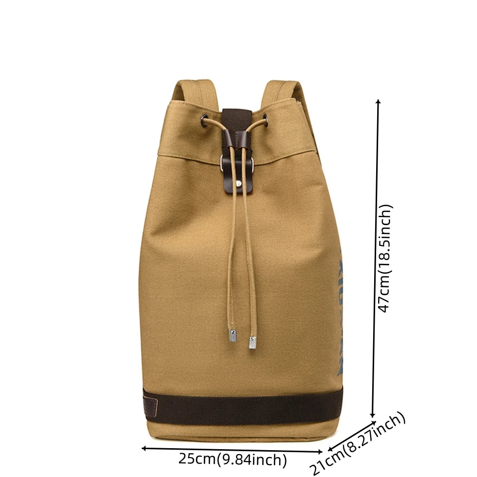 Fashion Waterproof Canvas Backpack Man Casual Rucksack Shoulder Bag Nylon Big Capacity School Bag Knapsack