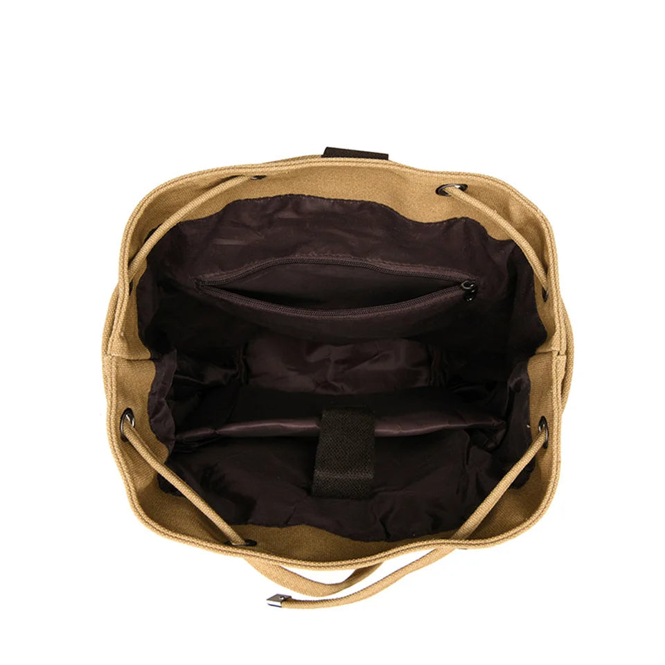 Fashion Waterproof Canvas Backpack Man Casual Rucksack Shoulder Bag Nylon Big Capacity School Bag Knapsack