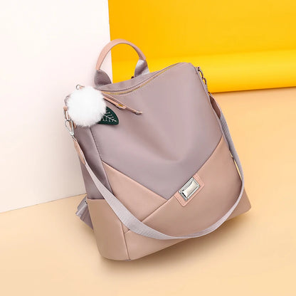 Fashion Waterproof Oxford Cloth Backpack Women Crossbody Shoulder Bag Large Capacity Anti-theft Bookbag For Teenagers Girls 2023