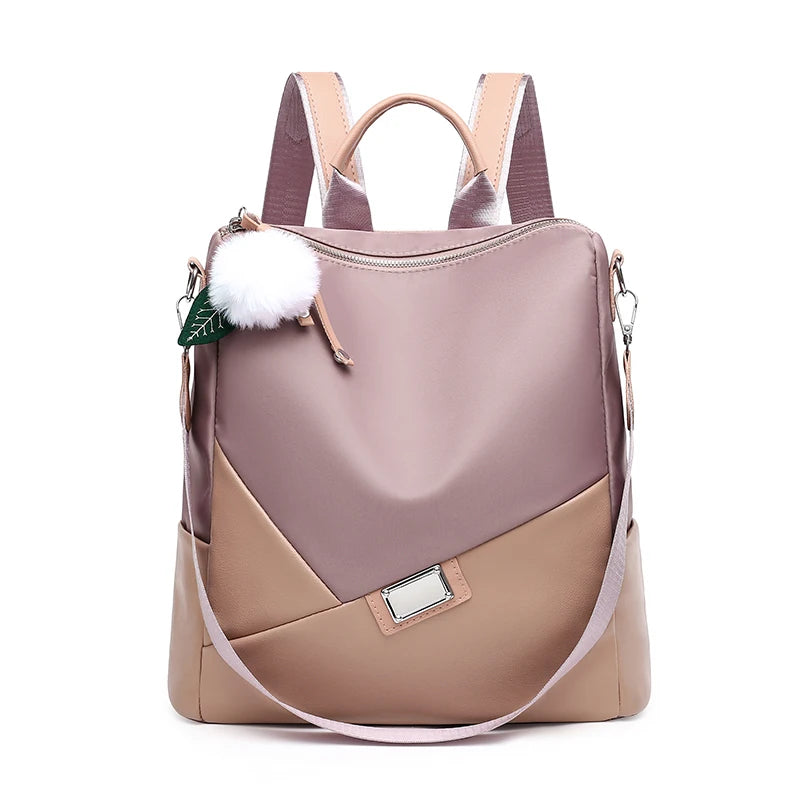 Fashion Waterproof Oxford Cloth Backpack Women Crossbody Shoulder Bag Large Capacity Anti-theft Bookbag For Teenagers Girls 2023