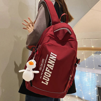 Fashion Waterproof Women Men High Capacity Reflect Light School College Backpack Lady Girl Laptop Female Travel Boy Book Bag New