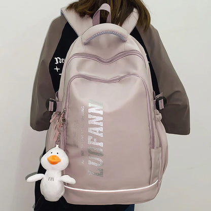 Fashion Waterproof Women Men High Capacity Reflect Light School College Backpack Lady Girl Laptop Female Travel Boy Book Bag New