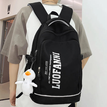 Fashion Waterproof Women Men High Capacity Reflect Light School College Backpack Lady Girl Laptop Female Travel Boy Book Bag New