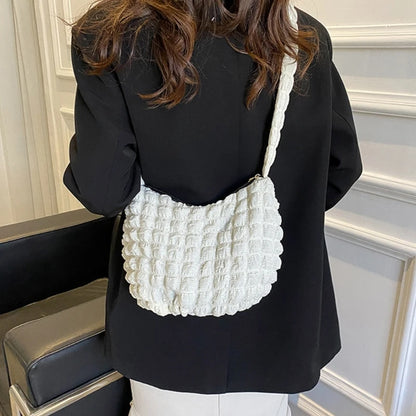Fashion Winter Casual Nylon Bag for Women Tote Handbag Shoulder Bag Underarm Bag