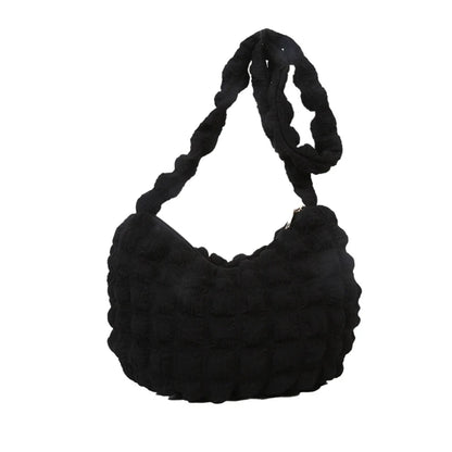 Fashion Winter Casual Nylon Bag for Women Tote Handbag Shoulder Bag Underarm Bag