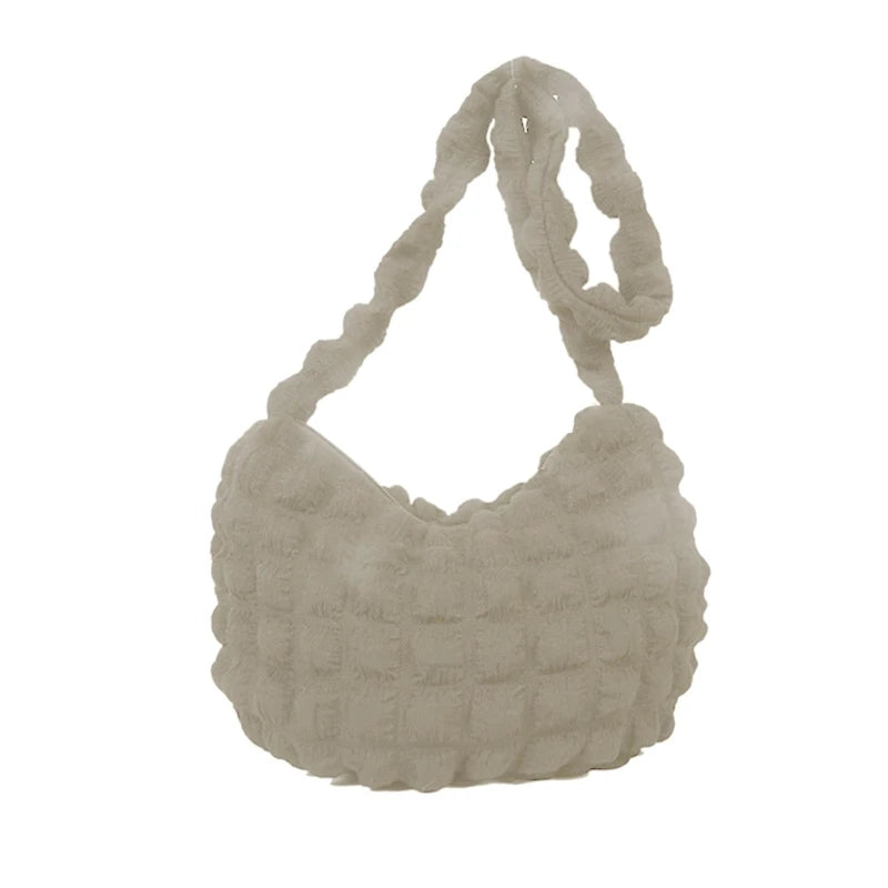 Fashion Winter Casual Nylon Bag for Women Tote Handbag Shoulder Bag Underarm Bag