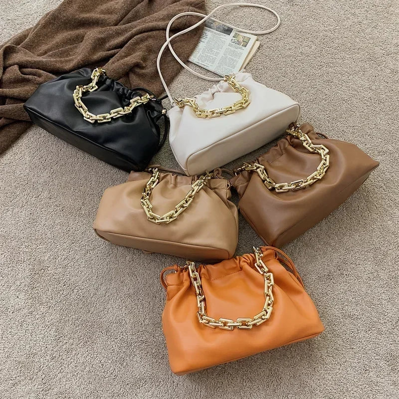 Fashion Women 2021 New Underarm Cloud Bag Luxury designer Handbag Large-Capacity Shoulder Chain Bag Leather Crossbody Bags