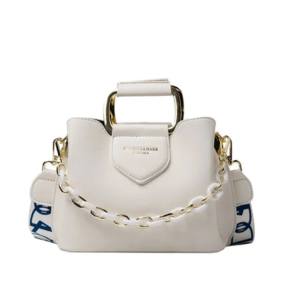 Fashion Women 2024 New High Quality Crossbody s for Ladies Purses Handbags Shoulder Bag PU Leather Chain Design Belt bag
