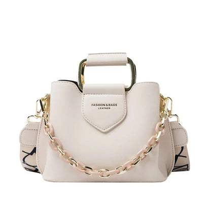Fashion Women 2024 New High Quality Crossbody s for Ladies Purses Handbags Shoulder Bag PU Leather Chain Design Belt bag