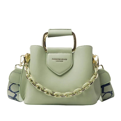 Fashion Women 2024 New High Quality Crossbody s for Ladies Purses Handbags Shoulder Bag PU Leather Chain Design Belt bag