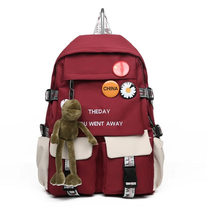 Fashion Women Backpack Designer High Quality Canvas Travel Backpacks for Teenagers Girls 2023 Ladies School Bags Bookpack Sac