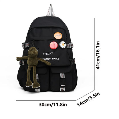 Fashion Women Backpack Designer High Quality Canvas Travel Backpacks for Teenagers Girls 2023 Ladies School Bags Bookpack Sac