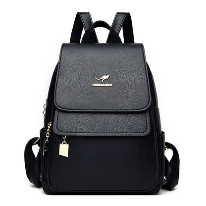 Fashion Women Backpack Designer Pu Leather Travel Back Pack Casual Shoulder Bag High Quality School Bags For Teenagers Girls Sac