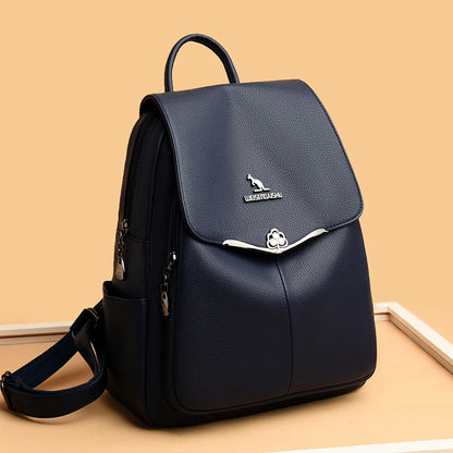 Fashion Women Backpack Designer Pu Leather Travel Back Pack Casual Shoulder Bag High Quality School Bags For Teenagers Girls Sac