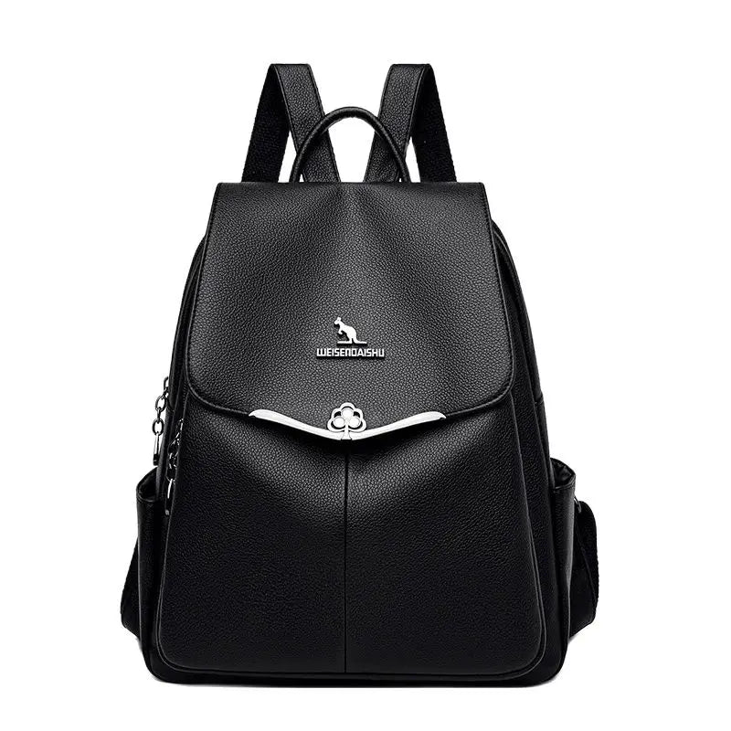 Fashion Women Backpack Designer Pu Leather Travel Back Pack Casual Shoulder Bag High Quality School Bags For Teenagers Girls Sac