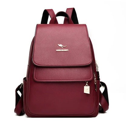 Fashion Women Backpack Designer Pu Leather Travel Back Pack Casual Shoulder Bag High Quality School Bags For Teenagers Girls Sac