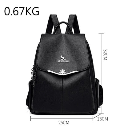 Fashion Women Backpack Designer Pu Leather Travel Back Pack Casual Shoulder Bag High Quality School Bags For Teenagers Girls Sac
