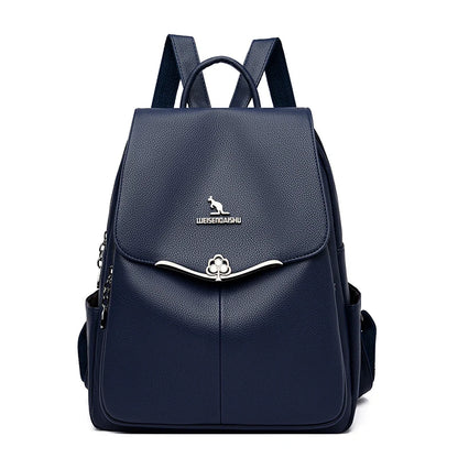 Fashion Women Backpack Designer Pu Leather Travel Back Pack Casual Shoulder Bag High Quality School Bags For Teenagers Girls Sac