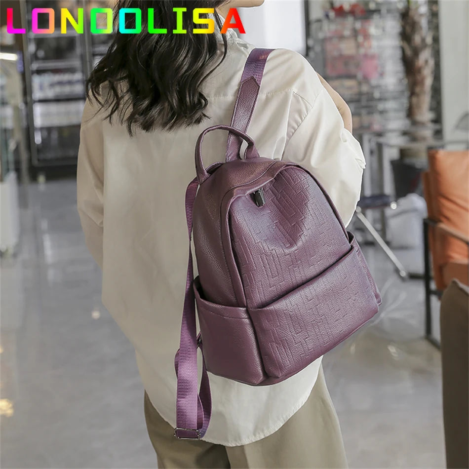Fashion Women Backpack High Quality Female School Bagpack Designer Travel Rucksack for Lady Bags Simple Teenager Girls Bookbags