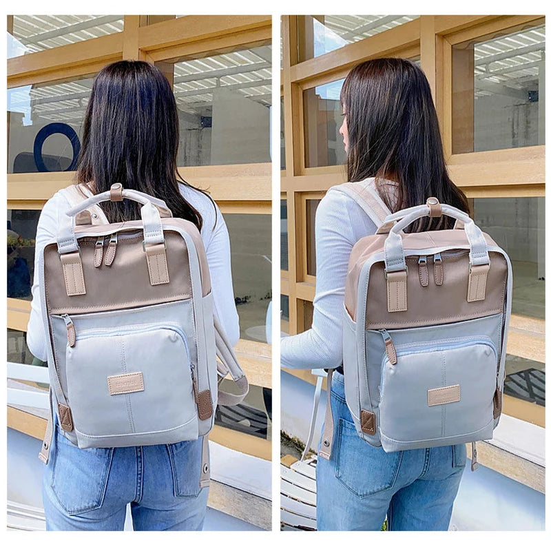 Fashion Women Backpack High Quality Large Capacity Waterproof Rucksack for Girls Schoobag Cute Student 14 Inch Laptop Back Pack
