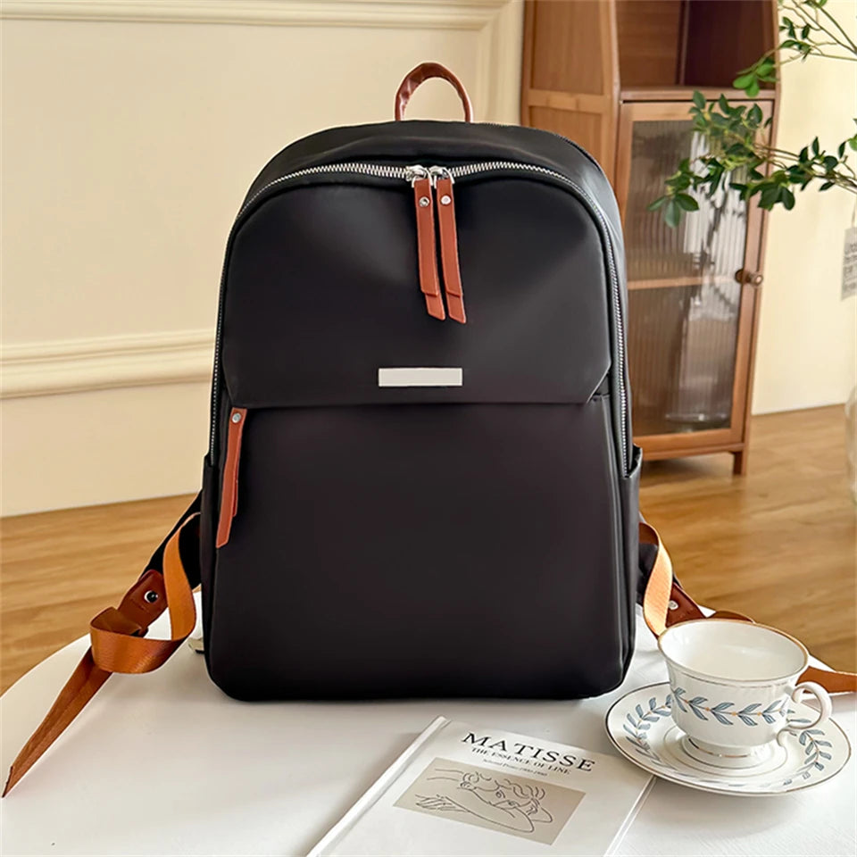 Fashion Women Backpack High Quality Nylon School Bagpack Designer Travel Rucksack for Ladies Simple Teenager Girls Bookbags Sac
