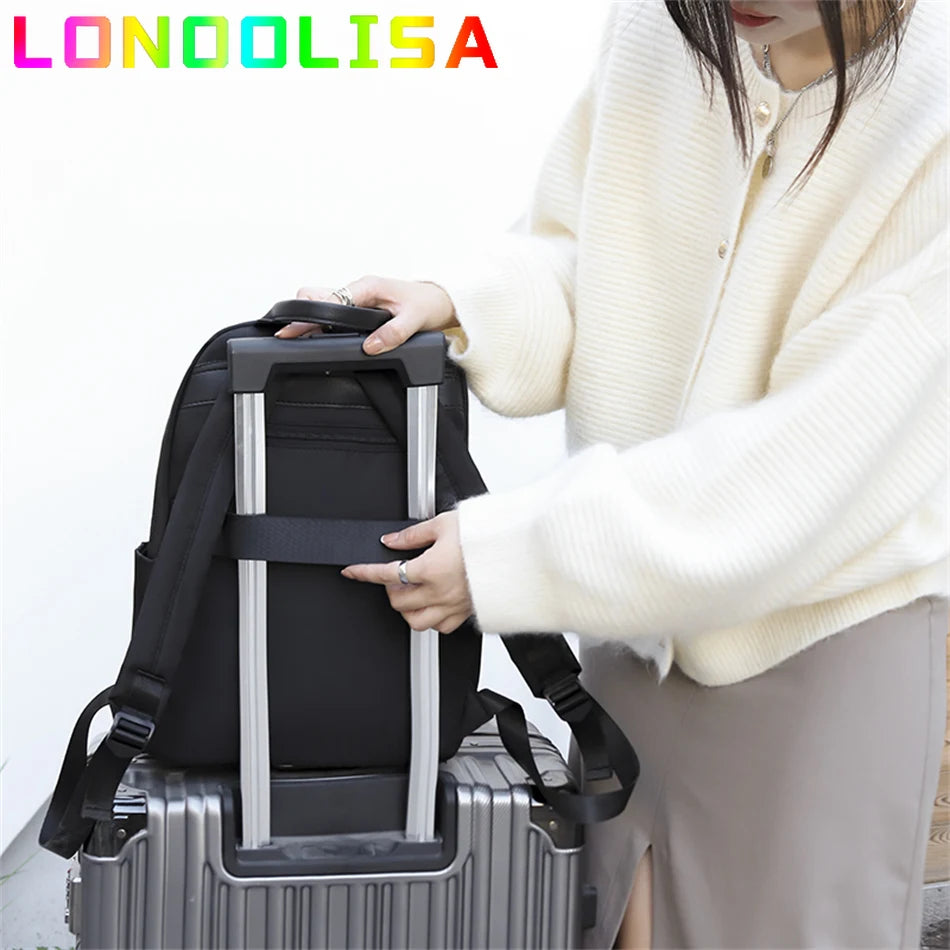 Fashion Women Backpack Ladies Bookbag Hang Luggage for Teens Girl Female Travel Bagpack Shopper Bookpack Large Capacity Rucksack