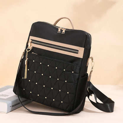 Fashion Women Backpack Large Capacity Casual Travel Bagpack Shoulder Bag Designer Multifunctional Nylon Cloth Racksack Schoolbag