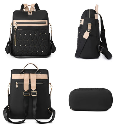 Fashion Women Backpack Large Capacity Casual Travel Bagpack Shoulder Bag Designer Multifunctional Nylon Cloth Racksack Schoolbag