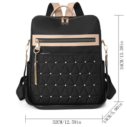 Fashion Women Backpack Large Capacity Casual Travel Bagpack Shoulder Bag Designer Multifunctional Nylon Cloth Racksack Schoolbag