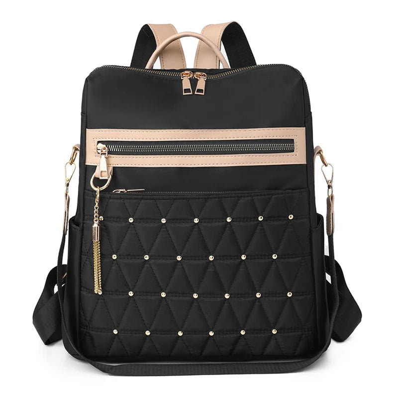 Fashion Women Backpack Large Capacity Casual Travel Bagpack Shoulder Bag Designer Multifunctional Nylon Cloth Racksack Schoolbag