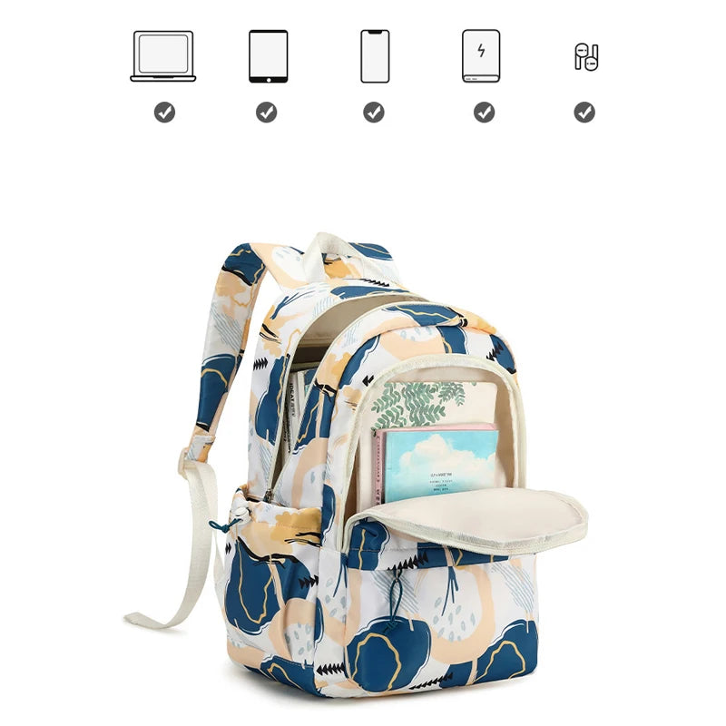 Fashion Women Backpack School Bookbag for Girls Waterproof Lightweight School bag Travel Bag Mochila Laptop Backpack