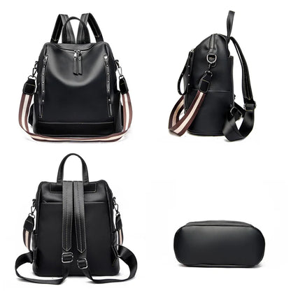 Fashion Women Backpack Women's Leather Backpack Female School Backpack Women Shoulder Bag for Teenage Girls Travel Back Rucksack