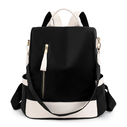 Fashion Women Backpacks Anti-Theft Back Zipper Fashion Backpack Girls Schoolbag Casual Travel Single Shoulder Bags Patchwork Bag
