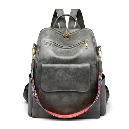 Fashion Women Backpacks High Quality Anti-theft School Book Bag for Girls Female Travel Colorful Wide Shoulder Straps Back Pack