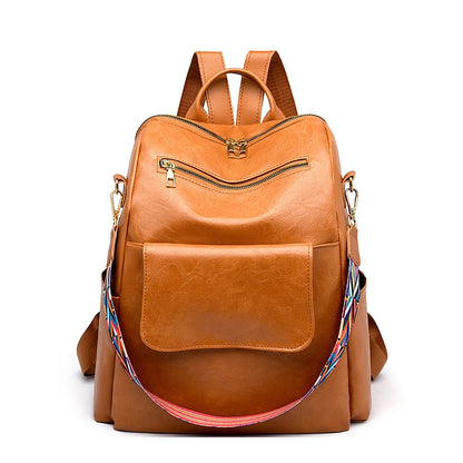 Fashion Women Backpacks High Quality Anti-theft School Book Bag for Girls Female Travel Colorful Wide Shoulder Straps Back Pack