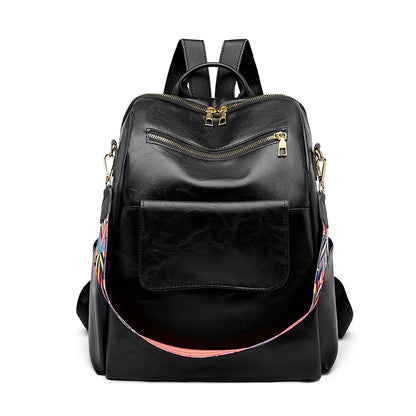 Fashion Women Backpacks High Quality Anti-theft School Book Bag for Girls Female Travel Colorful Wide Shoulder Straps Back Pack