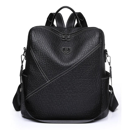 Fashion Women Backpacks High Quality Soft Leather School Book Bag for Girls Female Travel Bagpack Ladies Back Pack Rucksack Sac