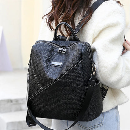 Fashion Women Backpacks High Quality Soft Leather School Book Bag for Girls Female Travel Bagpack Ladies Back Pack Rucksack Sac