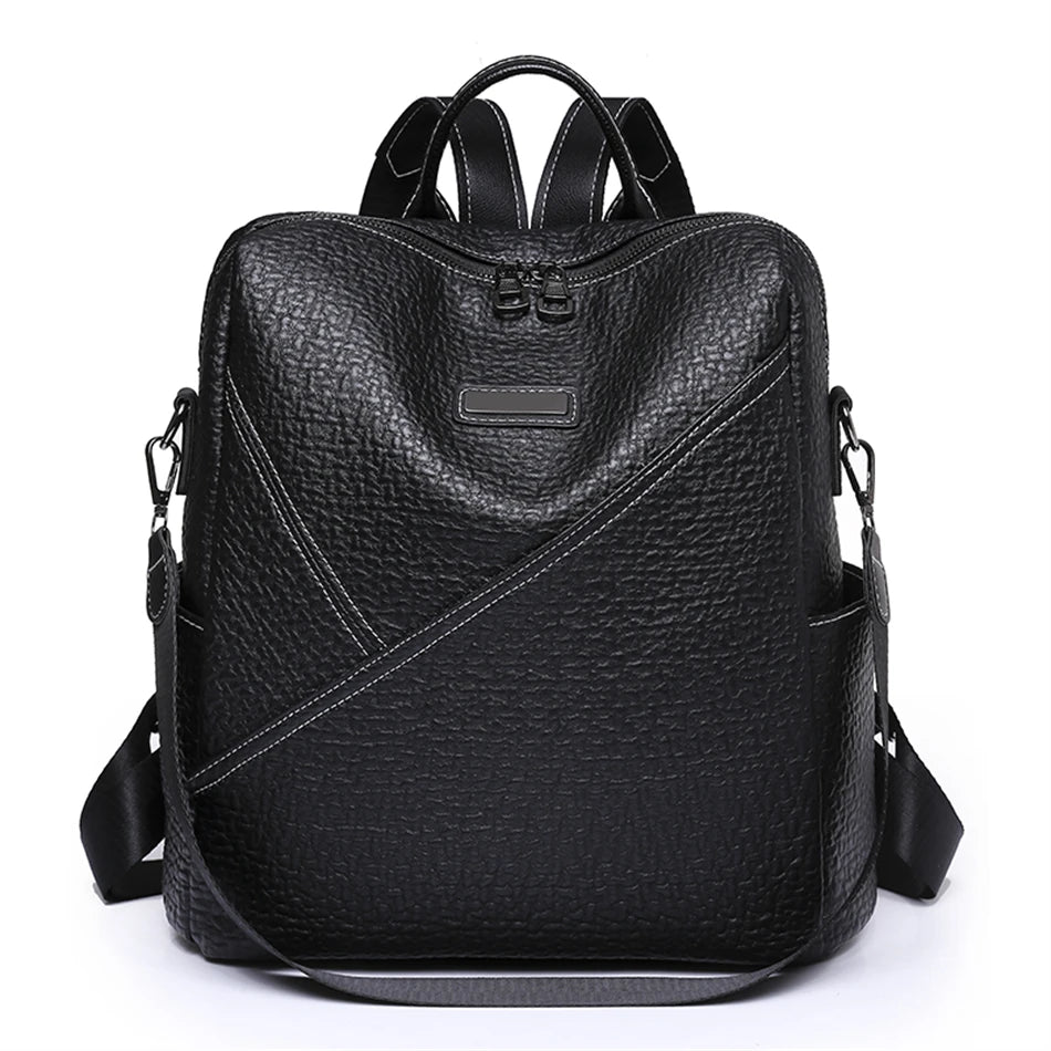 Fashion Women Backpacks High Quality Soft Leather School Book Bag for Girls Female Travel Bagpack Ladies Back Pack Rucksack Sac