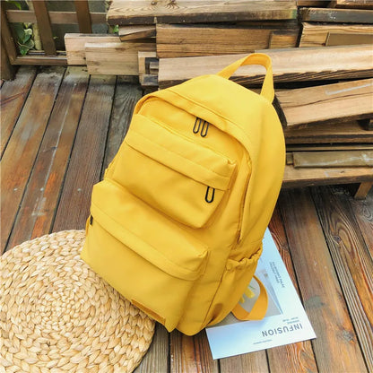 Fashion Women Canvas Backpack Travel Female School Bag For Teenagers Girl Shoulder Bag Bagpack Travel Rucksack