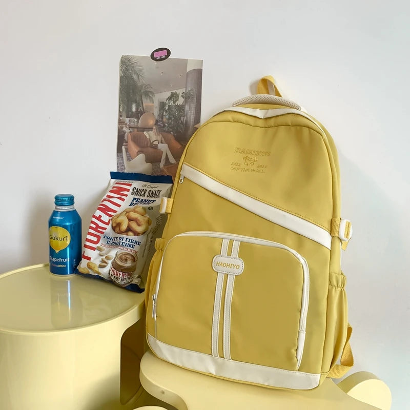Fashion Women College Student Backpack Female Kawaii Nylon Laptop School Bag Waterproof  Man Student Travel Book Bag Rucksack