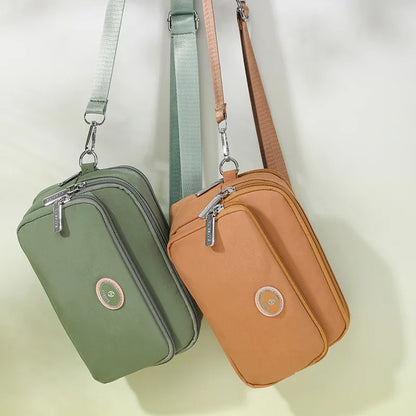 Fashion Women Crossbody Zipper Mobile Phone Shoulder Bag Lady Female Multifunction Handbag Purse New Hot 2024