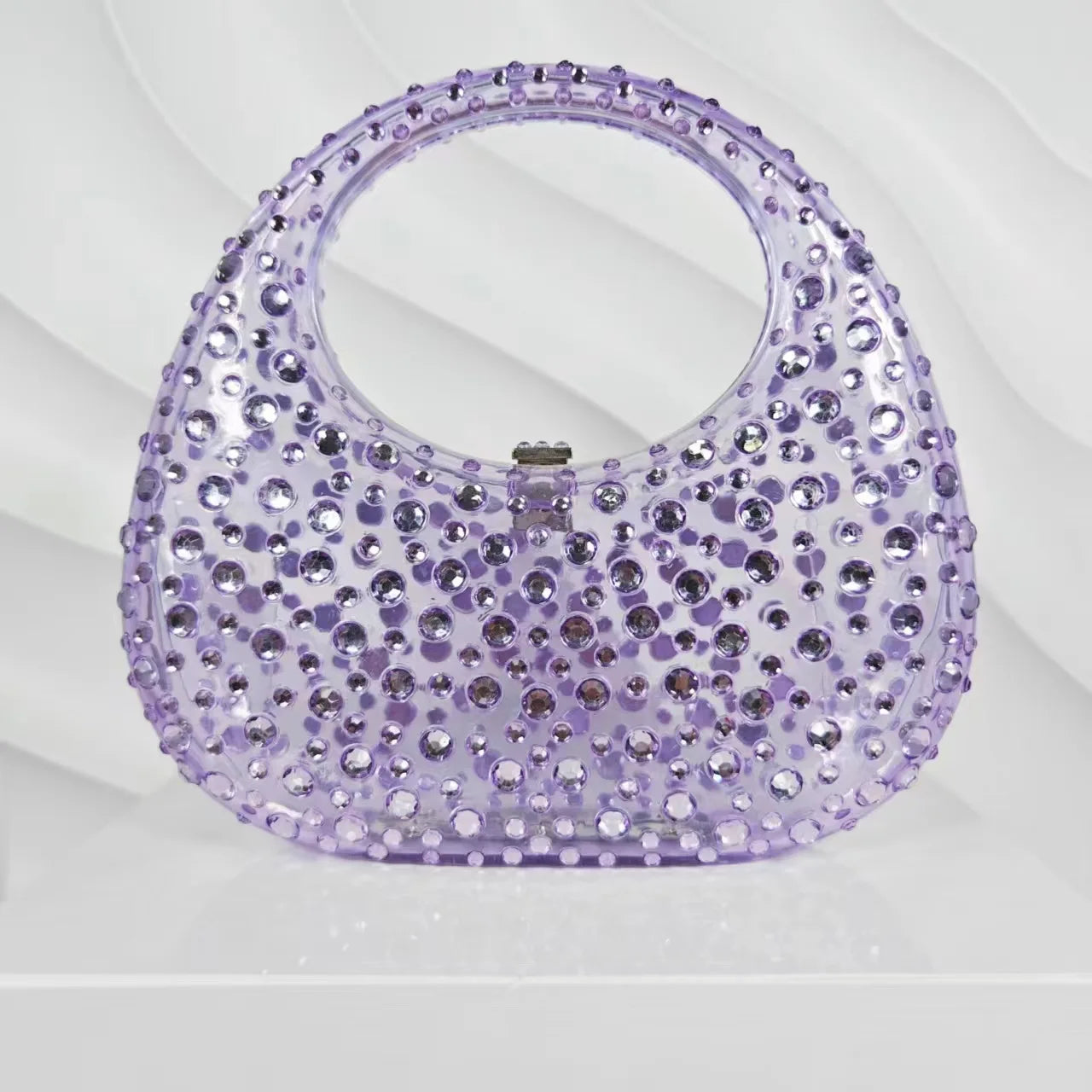 Fashion Women Diamond Handbags and Purses Transparent Acrylic Luxury Party Prom Quality Evening Bag Casual Clutch Bags Glitter