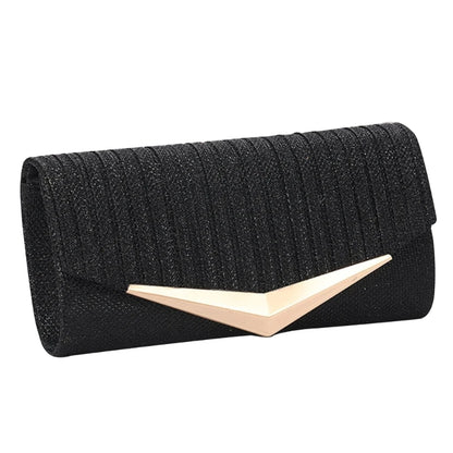 Fashion Women Evening Bag Party Banquet Glitter Bag for Ladies Wedding Clutches Handbag Shoulder Bag with Chain Purse
