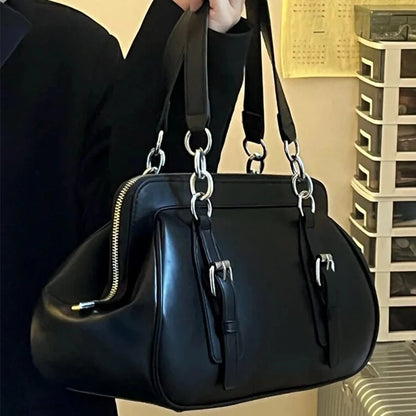 Fashion Women Girls HandBags Female Ladies Metal chains Shoulder Bags Messenger Bags bolsa viagem feminina