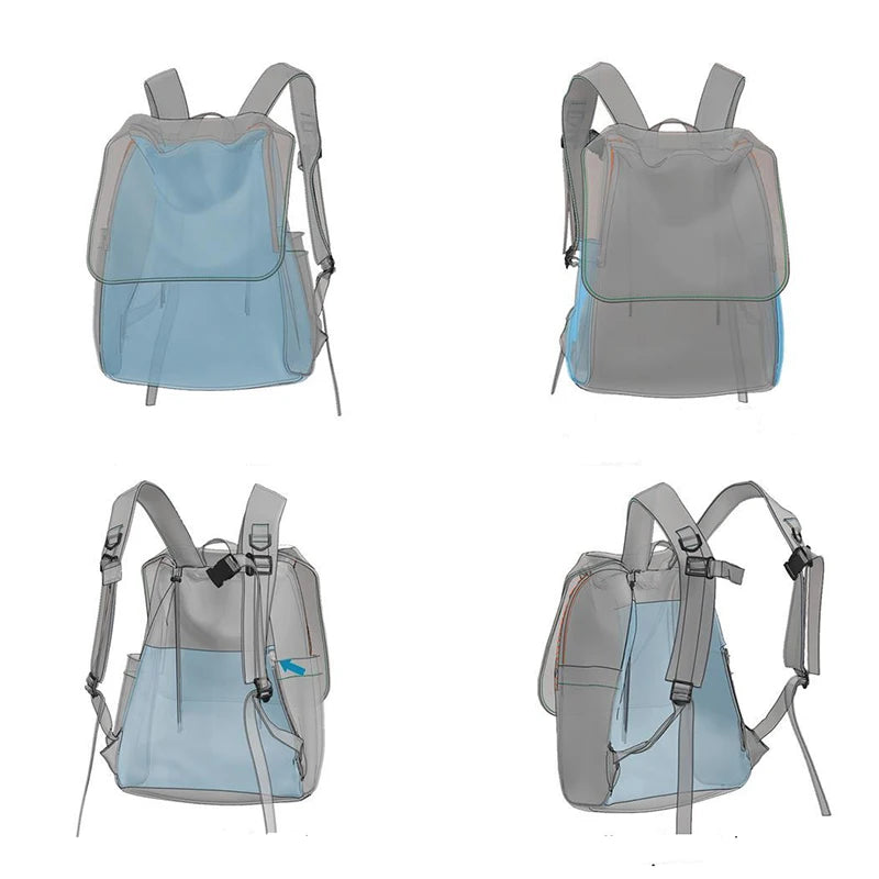 Fashion Women High Capacity Minimalist Backpacks HandBags Students School Vintage Solid Shoulder Bags