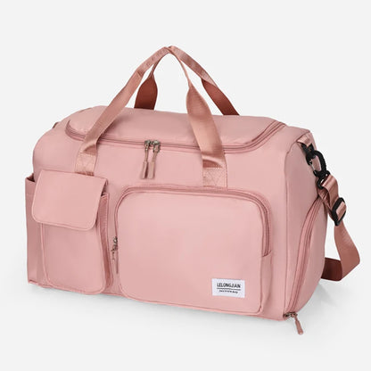 Fashion Women High Capacity Travel GYM Bags Totes Female Girl Dry Wet Separation Duffle ShoulderBags HandBags